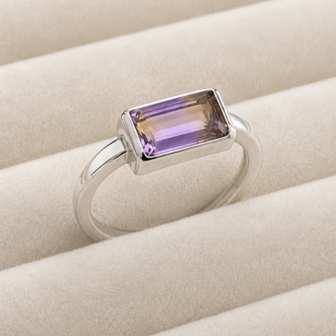 Anillo Encuentro · con Amatrino natural