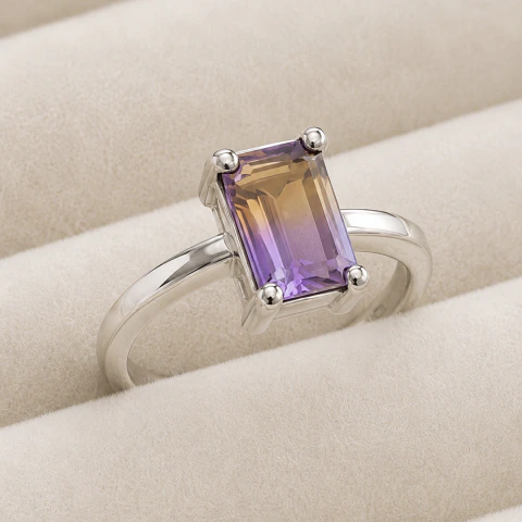 Anillo Fusión · con Amatrino natural