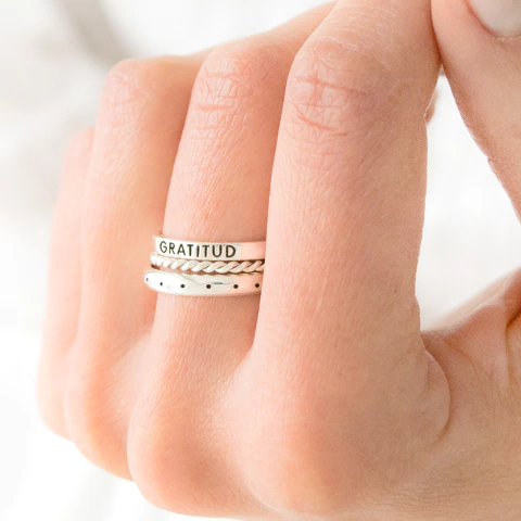 Combo Charm x 3 anillos