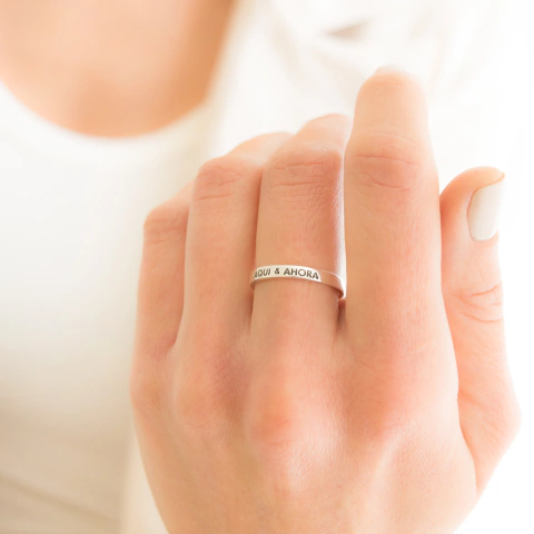Anillo cinta Aqui y Ahora