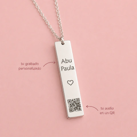 Colgante Personalizado Voz Eterna • Tu audio en una joya