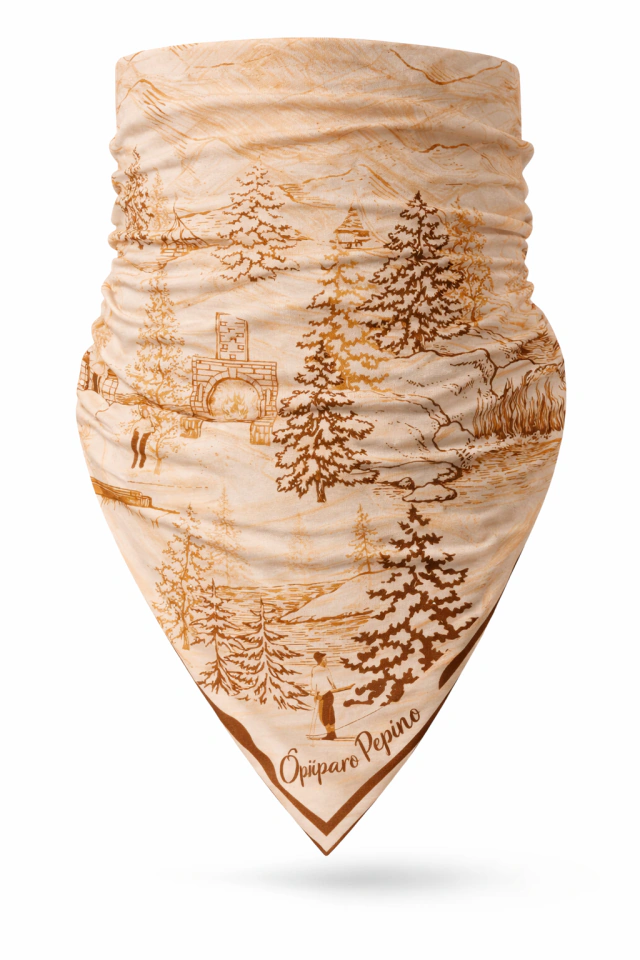 PAÑUELO TUBO DOBLE TOILE CACAO