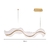 Lustre pendente moderno de LED Sinuous 80cm da SkyLight, ideal para salas de jantar e outros ambientes. Lustres Gênesis Site online venda de Lustres e Iluminação