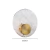 Arandela Moderno Missy de LED com design circular e acabamento dourado, diâmetro de 20,5 cm. Lustres Gênesis Site online venda de Lustres e Iluminação