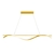 Lustre pendente de LED moderno dourado com design ondulado para decoração interior -  Lustres Gênesis Site online venda de Lustres e Iluminação