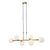 Lustre Pendente Moderno Abaporu/6 Dourado com Leitoso Lustres Gênesis Site online venda de Lustres e Iluminação decorativa