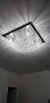 Lustre de Cristal Zecor Quadrado 50x50 iluminando um ambiente interno. Lustres Gênesis loja online de Lustres e Iluminação Decorativa