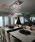 Lustre de Cristal Retangular Onda para Sala de Jantar Lustres Gênesis loja online de Lustres e Iluminação Decorativa
