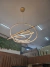 Lustre Pendente Hevvy Alianças de LED Moderno 5 Anéis 140x120x100x80x60cm para Pé Direito Duplo, Alto e Escadas - Hevvy o SL-0515/H5 - loja online