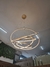 Lustre Pendente Hevvy Alianças de LED Moderno 5 Anéis 140x120x100x80x60cm para Pé Direito Duplo, Alto e Escadas - Hevvy o SL-0515/H5 - comprar online