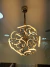 Lustre pendente moderno de LED modelo Cosmos, ideal para sala de jantar, quarto, hall de entrada e lojas. Lustres Gênesis loja online de Lustres e Iluminação Decorativa. 