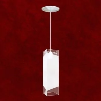 Luminária de Teto Pendente Vidro Quadrado Grande Para Balcão e Cabeceira de Cama Lustres Gênesis loja online de Lustres e Iluminação Decorativa