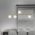Lustre Pendente Moderno Orbit Preto Globos Transparentes para Sala de Jantar e Ambientes Gourmet - StudioLuce o PDH1539TRPT