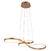 Lustre pendente de LED moderno Nitrolux LD-016P Plus em ouro, ideal para salas de jantar e estar. Lustres Gênesis loja online venda de Lustres e Iluminação