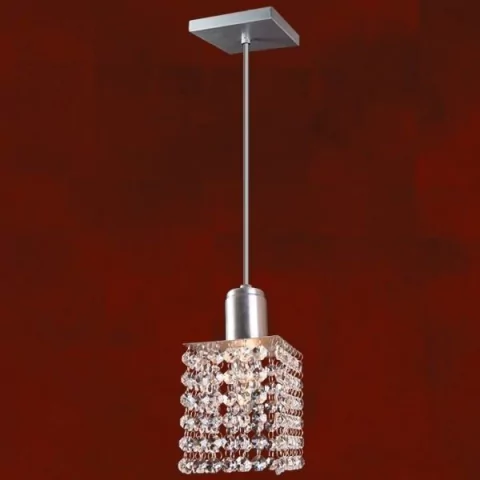 Pendente de Cristal Choice Quadrado com design moderno e elegante. Lustres Gênesis loja online de Lustres e Iluminação Decorativa