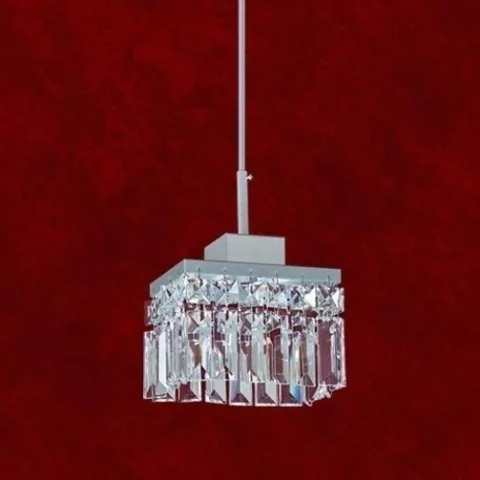 Pendente de Cristal Retangular Médio Lustres Gênesis loja online de Lustres e Iluminação Decorativa