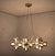 Lustre Pendente Moderno Halo Dourado Ø69,5cm para Sala de Jantar e Ambientes Gourmet - Bella o JO005 - Lustres Gênesis • O seu Novo Brilho!