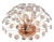 Luminária Plafon Moderno Dente de Leão 45cm LED com design de cristais para decoração de interiores. Lustres Gênesis loja online de Lustres e Iluminação Decorativa