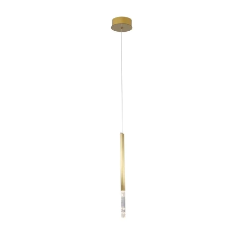 Pendente Moderno de LED Pétra Dourado, design elegante para cabeceira de cama e balcão de cozinha. Lustres Gênesis Site online venda de Lustres e Iluminação decorativa 