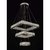 Lustre pendente de cristal Aliance Tripla Quadrado com design moderno, ideal para sala de jantar, sala de estar e quartos. Lustres Gênesis loja online de Lustres e Iluminação Decorativa