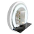 Espelho Moderno LED Touch Screen Redondo com Prateleira para Banheiro e Penteadeira - Reduna Lustres Genesis loja online de Lustres e Iluminação Decorativa