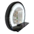 Espelho Moderno LED Touch Screen Redondo com Prateleira Para Banheiro, Penteadeira, Salão de Beleza e Lojas - Reduna o PD1846