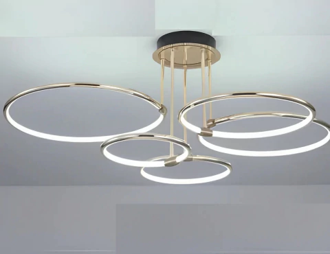 Luminária Plafon Moderno Aliança Atenas com LED Integrado em formato circular Lustres Gênesis Site online venda de Lustres e Iluminação