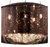 Lustre Pendente de Cristal Soho Cobre Ø40cm iluminado, ideal para mesa de jantar e ambientes sofisticados. Lustres Gênesis Site online venda de Lustres e Iluminação decorativa