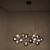 Lustre Pendente Moderno Halo Preto Ø69,5cm para Sala de Jantar e Ambientes Gourmet - Bella o JO005 na internet