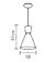 Esquema técnico da luminária de teto pendente moderno de alumínio preto com cobre, mostrando dimensões de 31 cm de altura e 18 cm de diâmetro. Lustres Gênesis loja online de Lustres e Iluminação Decorativa
