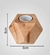 Luminária Abajur Twist de madeira com design geométrico e dimensões de 8cm x 8cm. Lustres Gênesis loja online de Lustres e Iluminação Decorativa