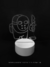 Abajur de LED Among Us Jason com base branca, ideal para leitura e decoração em quartos e escritórios. Lustres Gênesis Site online venda de Lustres e Iluminação