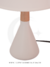 Luminária de mesa abajur Quimid da Sindora, modelo DCT00545, com design moderno e elegante, ideal para leitura e decoração de quartos e escritórios.