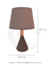 Luminária de mesa abajur Quimid com design moderno e elegante, ideal para leitura e decoração de quartos e escritórios.