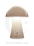 Luminária abajur cinza em formato de cogumelo com bateria recarregável da marca Sindora. Comprar Lustres Online é na Lustres Gênesis. Luminárias decorativas para seu Lar. Melhor qualidade do Mercado
