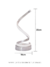 Abajour LED espiral de 35cm com base de 14cm, ideal para leitura em quartos e escritórios. Lustres Gênesis Site online venda de Lustres e Iluminação
