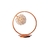 Abajur moderna Ìris Cherchio em design circular, ideal para quartos e mesas de escritório. Lustres Gêneis loja online de Lustres e Iluminação Decorativa