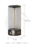 Luminária Moderna de LED Newton Burrot da Lustres Gênesis com 14 cm de altura e 7 cm de diâmetro. Lustres Gênesis Site online venda de Lustres e Iluminação