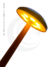 Abajur Recarregável USB de Tabaco Cognac com iluminação LED acesa, ideal para leitura e decoração Lustres Gênesis Site online venda de Lustres e Iluminação