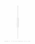 Arandela Moderna Fit Linear Slim Preto 80cm com luz indireta de LED