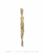 Arandela de cristal dourado Sindora em vista lateral Lustres Genesis loja online de Lustres e Iluminação Decorativa