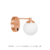 Arandela moderna dourada com globo leitoso, ideal para quartos e lavabos. Lustres Gênesis Site online venda de Lustres e Iluminação