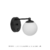 Arandela Moderna Bol Dourado com Globo Leitoso para decoração de interiores Lustres Gênesis Site online venda de Lustres e Iluminação
