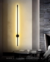 Arandela Moderna Fit Linear Slim Preto de 80cm com luz indireta de LED instalada em um ambiente moderno. DCB03149  Lustres Gênesis loja online de Lustres e Iluminação Decorativa
