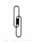 Arandela ou plafon moderno Clips de LED preto, design elegante para quartos, cabeceiras de cama, lavabos e quartos infantis. Lustres Gênesis loja online de Lustres e Iluminação Decorativa