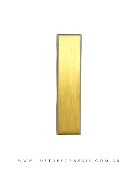Arandela Moderno Road de LED Dourado, ideal para quartos, cabeceira de cama e lavabos. Lustres Gênesis Site online venda de Lustres e Iluminação