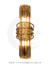 Arandela de Cristal Tiffany Cromada 35cm iluminada, design moderno com detalhes cromados Lustres Gênesis Site online venda de Lustres e Iluminação