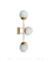 Arandela de Parede Oriana Jabuticaba com design moderno e industrial, ideal para quartos e cabeceira de cama. Lustres Gênesis loja online de Lustres e Iluminação Decorativa