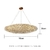 Lustre pendente de cristal Zeppelin com base dourada medindo 110x35cm, ideal para sala de jantar e estar. Lustres Gênesis Site online venda de Lustres e Iluminação