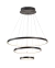 Lustre Pendente Aliance com 3 anéis em LED na cor branca, ideal para sala de jantar e sala de estar. Lustres Gênesis loja online de Lustres e Iluminação Decorativa